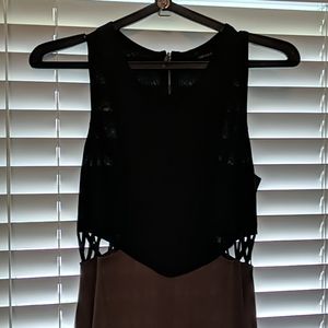 High low dress with cutouts